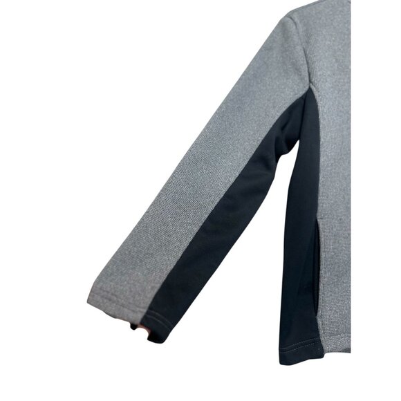 Spyder Raider Polar Tech Jacket Junior Mens XL 18-29 Gray Knit Thermal Outdoors - Picture 13 of 15